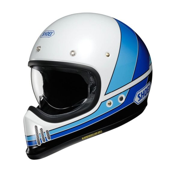 Shoei EX-Zero equation bukósisak, fehér-kék tc-11