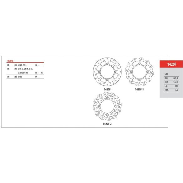 Suzuki 1420F első féktárcsa