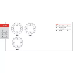 Suzuki 1420R hátsó féktárcsa