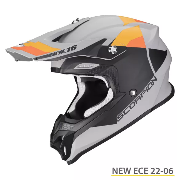 Scorpion VX-16 Air Spectrum cross bukósisak, matt orange l méret