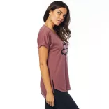 Fox Girl T-Shirt Responded V-Neck bordó S MÉRET