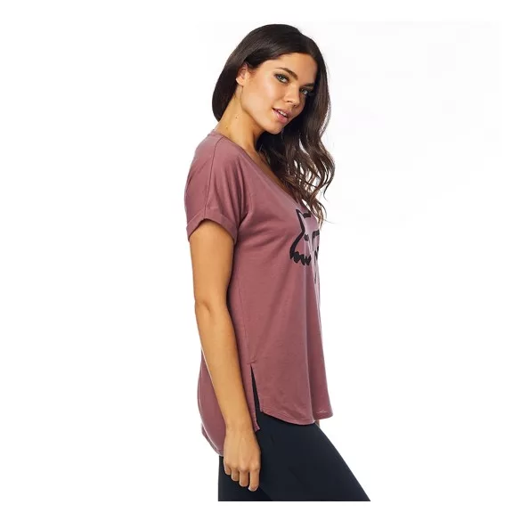 Fox Girl T-Shirt Responded V-Neck bordó S MÉRET