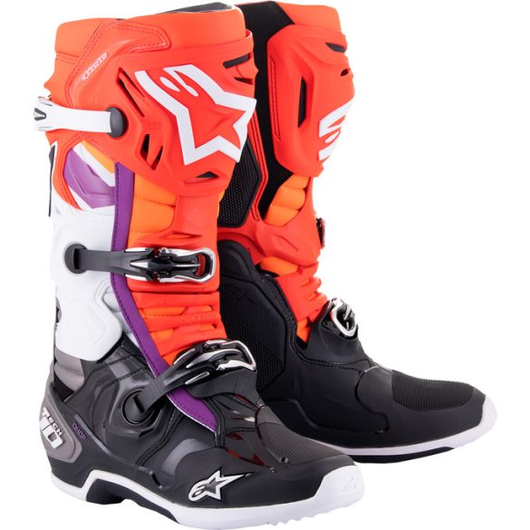 Alpinestars Tech 10 white-black-orange csizma