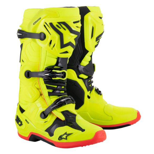 Alpinestars Tech 10 fluo yellow csizma