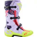 Alpinestars Tech 10 Supervented narancssárga-fehér csizma