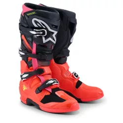 Alpinestars Tech7 fekete-piros-pink csizma