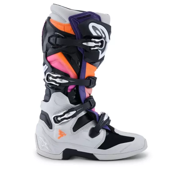 Alpinestars Tech7 fekete-világosszürke-narancs csizma