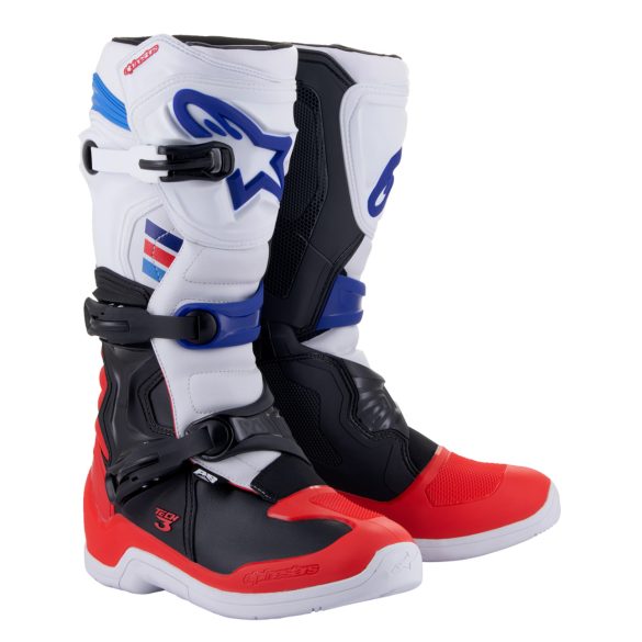 ALPINESTARS TECH 3 CROSSCSIZMA, WHITE-BLACK-RED