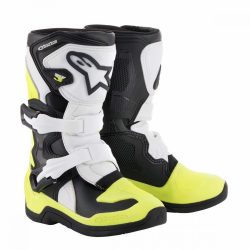   Alpinestars  Tech 3S cross csizma, Gyerek, FEKETE-FEHÉR-FLUO SÁRGA,  34