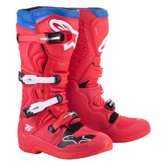 ALPINESTARS TECH 5 CSIZMA BLUE-RED-DARK RED