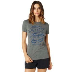 Fox Girl T-Shirt Throttle Maniac grey színben  S méret