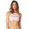 Fox high neck halter lila bikini felső