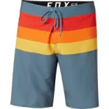 FOX BOARDSHORT DEMO, SZÜRKE-PIROS-NARANCS 38