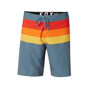 FOX BOARDSHORT DEMO, SZÜRKE-PIROS-NARANCS 38
