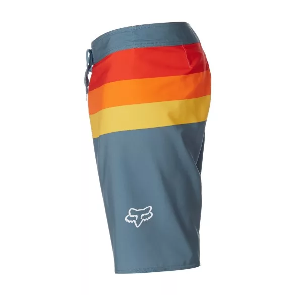 FOX BOARDSHORT DEMO, SZÜRKE-PIROS-NARANCS 38