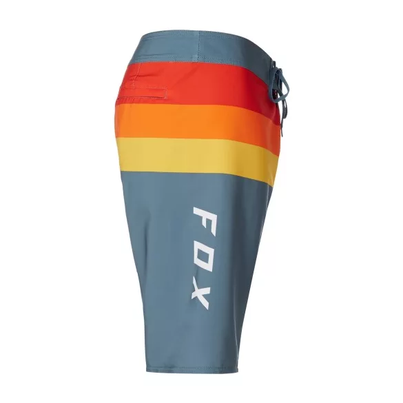 FOX BOARDSHORT DEMO, SZÜRKE-PIROS-NARANCS 38
