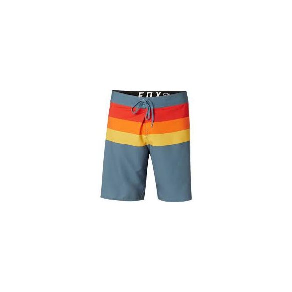 FOX BOARDSHORT DEMO, SZÜRKE-PIROS-NARANCS 38