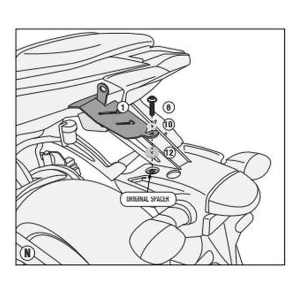 KAPPA ADAPTER TE2140K OLDALKONZOL FELSZERELÉSÉHEZ KZ2140 KÖZPONTI KONZOL HASZNÁLATA NÉLKÜL