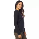 FOX MOTO-X CREW HOODY PULÓVER VINTAGE FEKETE M MÉRET
