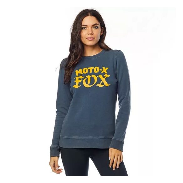 FOX MOTO-X CREW HOODY PULÓVER KÉK XS MÉRET