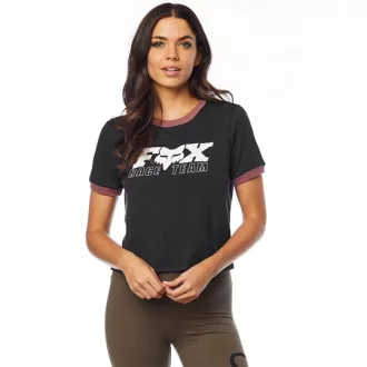 Fox girl t - shirt race team corp fekete