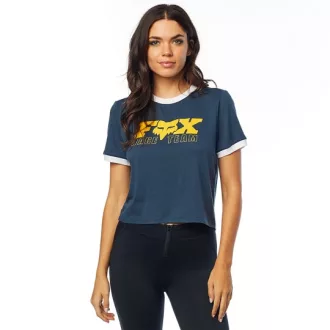 Fox girl t - shirt race team corp kék