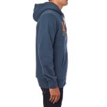 Fox Race Team Blue Sherpa cipzáros béleltpulóver, kapucnis S méret