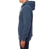 Fox Race Team Blue Sherpa cipzáros béleltpulóver, kapucnis S méret