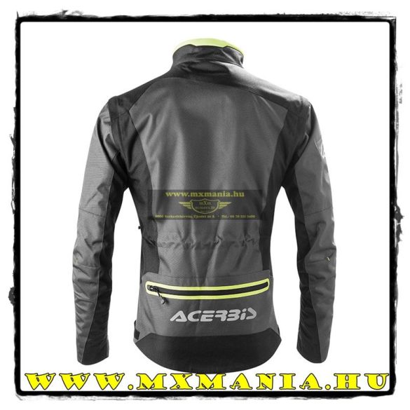 Acerbis Enduró kabát, Fekete-Fluo sárga színben