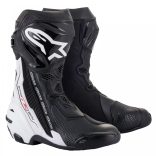Alpinestars Racing  Supertech R  motoroscsizma, fekete-fehér