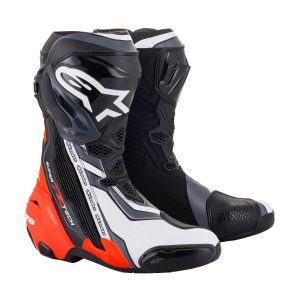 Alpinestars Racing  Supertech R  motoroscsizma, fekete-fehér-piros