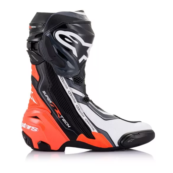 Alpinestars Racing  Supertech R  motoroscsizma, fekete-fehér-piros
