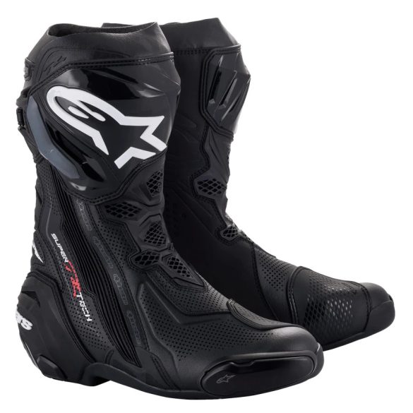 ALPINESTARS RACING  SUPERTECH R  VENTED motoroscsizma, FEKETE