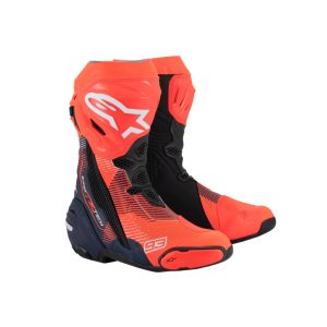 Alpinestars Racing  Supertech R Vented MM93 Replica motoroscsizma, narancs-kék