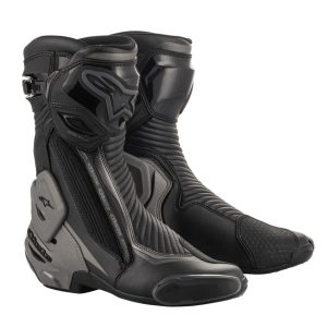 ALPINESTARS RACING  SMX PLUS V2  motoroscsizma, FEKETE-SÖTÉT SZÜRKE