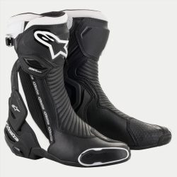   ALPINESTARS RACING  SMX PLUS V2  motoroscsizma, FEKETE-FEHÉR