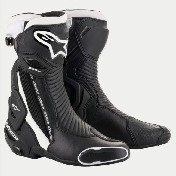 ALPINESTARS RACING  SMX PLUS V2  motoroscsizma, FEKETE-FEHÉR