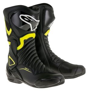 ALPINESTARS RACING  S-MX6 V2  motoroscsizma, fekete-fluo