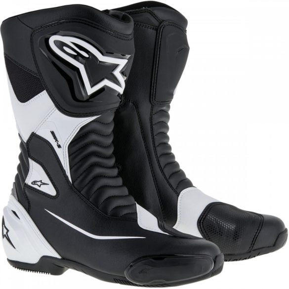 Alpinestars Racing  SMX-S  motoroscsizma, FEKETE-FEHÉR