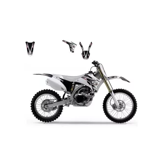   Yamaha blackbird graphic kit, fehér plastic, YZF 250 - 450 06 - 09