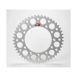   Renthal Ultralight™ Self-Cleaning Rear Sprocket, ezüst-sárkivetős 48T