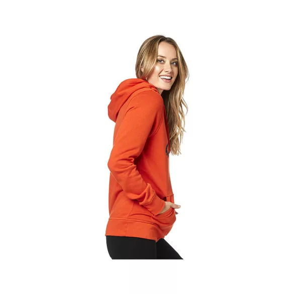 Fox Centered PO Atomic orange kapucnis pulóver S méret