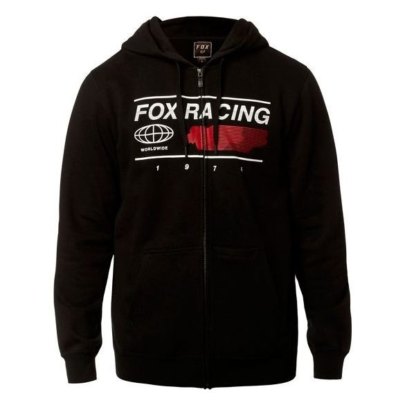 Fox Global Black kapucnis pulóver, 2XL méret