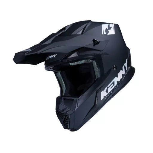 Kenny Racing track solid matt fekete holographic bukósisak