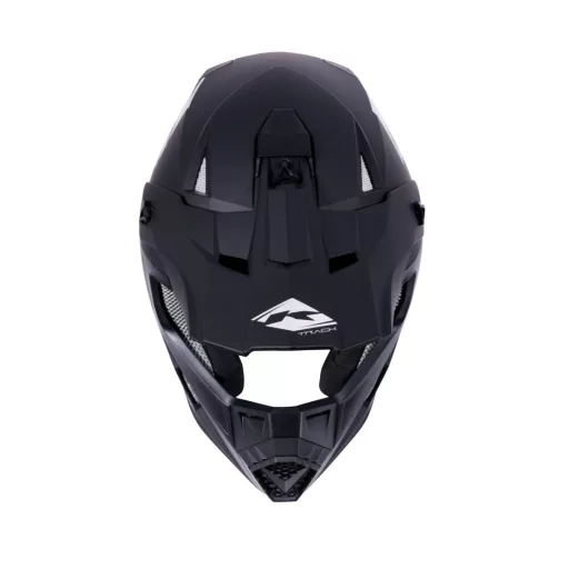 Kenny Racing track solid matt fekete holographic bukósisak