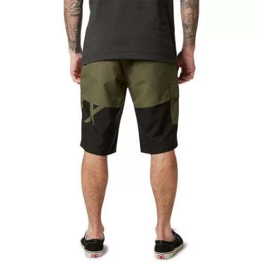 Fox essex tech print short, oliver zöld 32