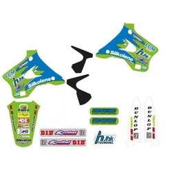   Technosel komplett matrica szett, üléshuzat nélkül - Team Kawasaki KX125/250 1994-1998