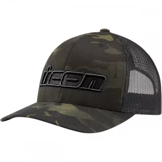 Icon mc punch™ sapka, fekete/zöld camo