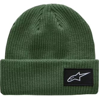   Alpinestars Unload bordázott, felhajtott peremű kötött sapka (zöldborsó zöld)