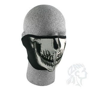Zan Headgear Skull Face-Glow in the Dark neoprém félmaszk